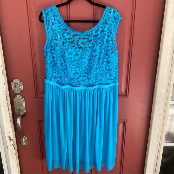 teal dress size 18